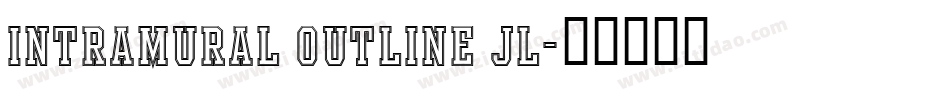 Intramural Outline JL字体转换